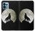 S1981 Wolf Howling at The Moon Case For Motorola Edge+ (2023), X40, X40 Pro, Edge 40 Pro