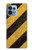 S2231 Yellow and Black Line Hazard Striped Case For Motorola Edge+ (2023), X40, X40 Pro, Edge 40 Pro