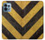 S2231 Yellow and Black Line Hazard Striped Case For Motorola Edge+ (2023), X40, X40 Pro, Edge 40 Pro