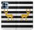 S2794 Black and White Striped Deer Gold Sparkles Case For Motorola Edge+ (2023), X40, X40 Pro, Edge 40 Pro