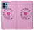 S2847 Pink Retro Rotary Phone Case For Motorola Edge+ (2023), X40, X40 Pro, Edge 40 Pro