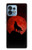 S2955 Wolf Howling Red Moon Case For Motorola Edge+ (2023), X40, X40 Pro, Edge 40 Pro