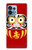 S3045 Japan Good Luck Daruma Doll Case For Motorola Edge+ (2023), X40, X40 Pro, Edge 40 Pro