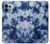 S3439 Fabric Indigo Tie Dye Case For Motorola Edge+ (2023), X40, X40 Pro, Edge 40 Pro