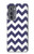 S2345 Navy Blue Shavron Zig Zag Pattern Case For Motorola Edge (2022)