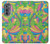 S3273 Flower Line Art Pattern Case For Motorola Edge (2022)