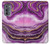 S3896 Purple Marble Gold Streaks Case For Motorola Edge (2022)