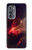 S3897 Red Nebula Space Case For Motorola Edge (2022)