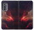 S3897 Red Nebula Space Case For Motorola Edge (2022)