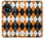 S3421 Black Orange White Argyle Plaid Case For OnePlus 11R