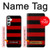 S2638 Black and Red Striped Case For Samsung Galaxy A34 5G