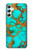 S2688 Aqua Copper Turquoise Gemstone Graphic Case For Samsung Galaxy A34 5G