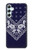S3357 Navy Blue Bandana Pattern Case For Samsung Galaxy A34 5G
