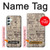 S3819 Retro Vintage Paper Case For Samsung Galaxy A34 5G