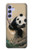 S2210 Panda Fluffy Art Painting Case For Samsung Galaxy A54 5G