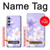 S2361 Purple White Flowers Case For Samsung Galaxy A54 5G