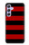 S2638 Black and Red Striped Case For Samsung Galaxy A54 5G