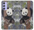 S3793 Cute Baby Panda Snow Painting Case For Samsung Galaxy A54 5G