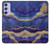 S3906 Navy Blue Purple Marble Case For Samsung Galaxy A54 5G