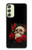 S3753 Dark Gothic Goth Skull Roses Case For Samsung Galaxy A24 4G