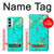 S2377 Turquoise Gemstone Texture Graphic Printed Case For Samsung Galaxy M14