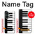 S3078 Black and White Piano Keyboard Case For OnePlus Nord CE 3 Lite, Nord N30 5G