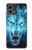S0752 Blue Fire Grim Wolf Case For Motorola Moto G Stylus 5G (2023)