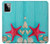 S3428 Aqua Wood Starfish Shell Case For Motorola Moto G Power (2023) 5G
