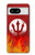S2803 Fire Red Devil Spear Symbol Case For Google Pixel 8