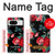 S3112 Rose Floral Pattern Black Case For Google Pixel 8