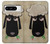 S2826 Cute Cartoon Unsleep Black Sheep Case For Google Pixel 8 pro