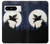 S3289 Flying Pig Full Moon Night Case For Google Pixel 8 pro