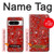 S3354 Red Classic Bandana Case For Google Pixel 8 pro