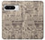 S3819 Retro Vintage Paper Case For Google Pixel 8 pro
