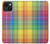 S3942 LGBTQ Rainbow Plaid Tartan Case For iPhone 14