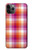 S3941 LGBT Lesbian Pride Flag Plaid Case For iPhone 11 Pro