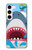 S3947 Shark Helicopter Cartoon Case For Samsung Galaxy S23