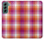 S3941 LGBT Lesbian Pride Flag Plaid Case For Samsung Galaxy S22 Plus