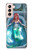 S3911 Cute Little Mermaid Aqua Spa Case For Samsung Galaxy S21 5G