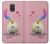 S3923 Cat Bottom Rainbow Tail Case For Samsung Galaxy Note 4