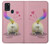 S3923 Cat Bottom Rainbow Tail Case For Samsung Galaxy A21s