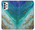S3920 Abstract Ocean Blue Color Mixed Emerald Case For Samsung Galaxy A73 5G