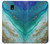 S3920 Abstract Ocean Blue Color Mixed Emerald Case For Samsung Galaxy J3 (2018), J3 Star, J3 V 3rd Gen, J3 Orbit, J3 Achieve, Express Prime 3, Amp Prime 3