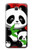 S3929 Cute Panda Eating Bamboo Case For Samsung Galaxy J7 Prime (SM-G610F)