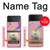 S3923 Cat Bottom Rainbow Tail Case For Samsung Galaxy Z Flip 3 5G