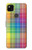 S3942 LGBTQ Rainbow Plaid Tartan Case For Google Pixel 4a