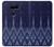 S3950 Textile Thai Blue Pattern Case For LG V30, LG V30 Plus, LG V30S ThinQ, LG V35, LG V35 ThinQ