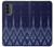 S3950 Textile Thai Blue Pattern Case For Motorola Moto G52, G82 5G