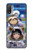 S3915 Raccoon Girl Baby Sloth Astronaut Suit Case For Motorola Moto E20,E30,E40