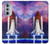 S3913 Colorful Nebula Space Shuttle Case For Motorola Edge 30 Pro